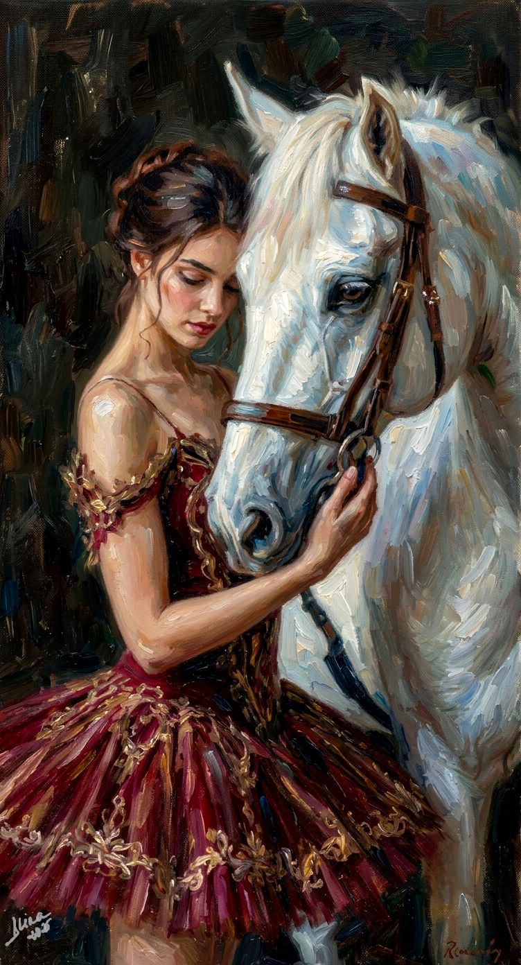 ArteDiAlina.com painting: The ballerina's dream